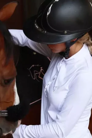 Polo de concours manches longues fille - Kevin Staut Collection Livraison Express