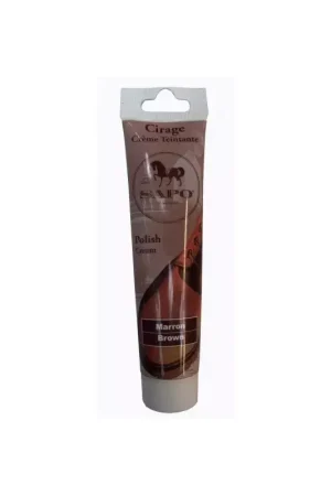 Tube de cirage brun 100 ml - Sapo Bon Plan