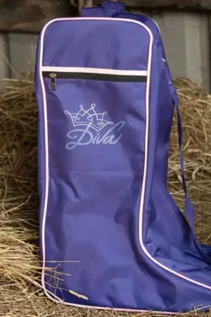 Sac à bottes équitation Diva violet - Harry's Horse Commander Maintenant