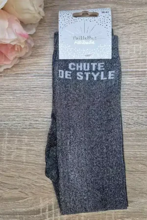 Seulement Aujourd'hui Chaussettes équitation - Chute de style - Paillettes Attitude
