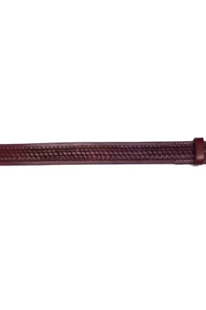 Ceinture western cuir motif basket Solde