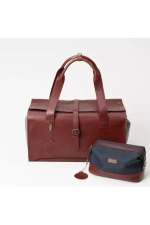 Sac de voyage en cuir bi matière - Someh Acheter En Ligne