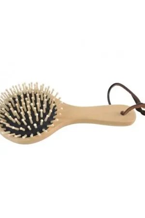 Commander Maintenant Brosse à crins cheval ronde bois de hêtre - Borstiq