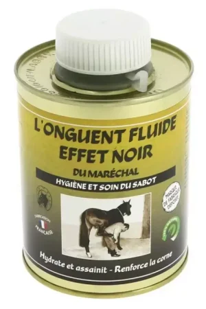 Marque Onguent fluide effet noir du maréchal sabot cheval - Gamme du Maréchal