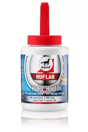 Acheter Direct Huile à sabot naturelle avec pinceau Hoof Lab 450 ml - Leovet