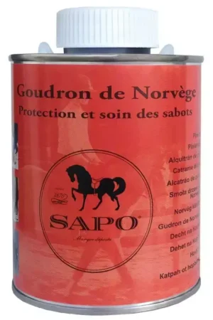 Offre Exclusive Goudron de Norvège sabot cheval avec pinceau 500 ml - Sapo