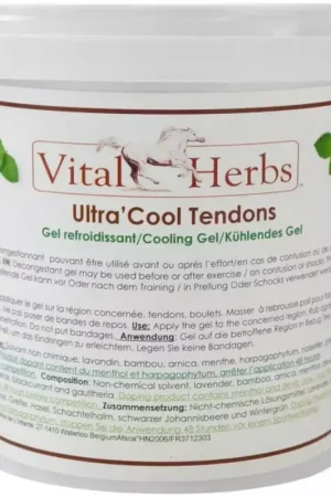 Gel refroidissant cheval 1 kg Ultra Cool Tendons - Vital Herbs Satisfait Ou Remboursé