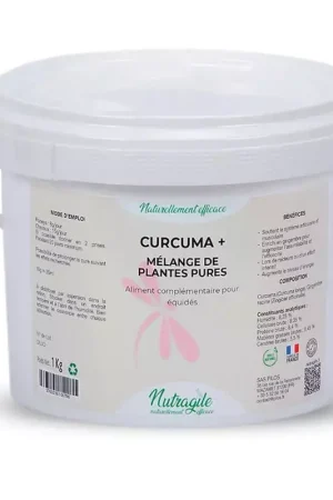 Curcuma+ soutient système articulaire et musculaire cheval - Nutragile Certifié