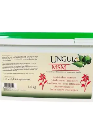 Msm en poudre - Locomotion cheval - Ungula Naturalis Produit De Marque