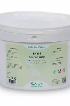 Remise Thym - respiration et toux cheval - Nutragile