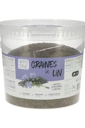 Graines de lin cheval pré cuites 2kg Expédition Rapide