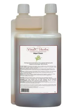 Seulement Aujourd'hui Solution drainante cheval 1 L Hepa Clean - Vital'Herbs