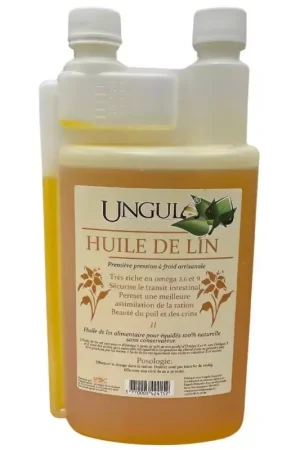Huile de lin cheval - Ungula Naturalis Certifié