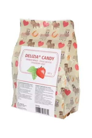 Petit Prix Friandises chevaux fraise menthe 600 g Delizia Candy