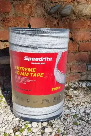 Jusqu'à Épuisement Des Stocks Ruban électroplastique Extreme 40 mm 200 m clôture cheval - Speedrite
