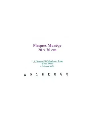 8 lettres de manège sur plaques PVC Jusqu'à Épuisement Des Stocks