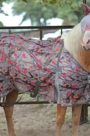Bon Marché Chemise anti-mouche cheval feuilles d'automne - Cashel