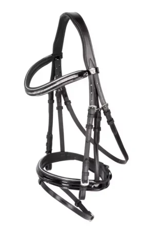 Offre Du Jour Bridon cuir muserolle combinée cheval Kingston - Covalliero