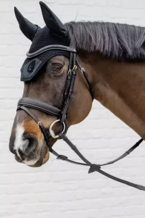 Bridon cheval cuir tressé New English Collection - Dy'on Meilleure Vente