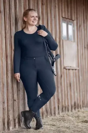 Pantalon équitation fond silicone femme grande taille Dalhia - Elt Jusqu'à Épuisement Des Stocks