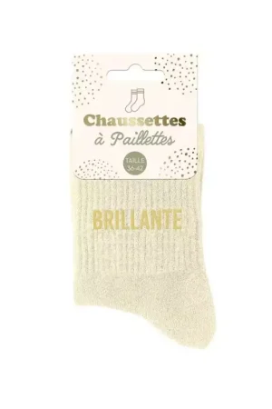 Vente Flash Chaussettes à paillettes courtes "Brillante"