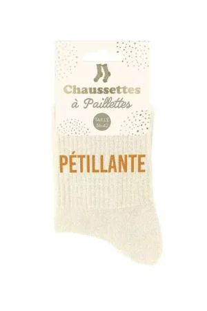 Chaussettes à paillettes courtes "Pétillante" Nouvel Arrivage