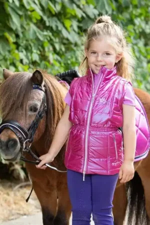 Acheter Direct Gilet sans manches équitation enfant Diva Violet - Harry's Horse