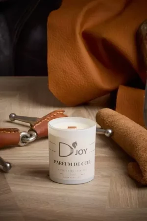 Bougie cheval équitation Parfum de cuir Mini format - D'joy Offre Spéciale