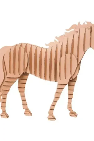 Prix Bas Cheval en 3D en carton à assembler