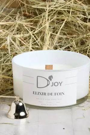Bon Plan Bougie cheval équitation Elixir de foin Grand format - D'joy