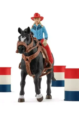 Soldes Kit Cowgirl et Tonneaux de Racing - Schleich