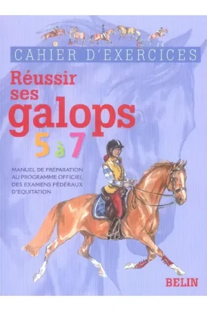 Livre Reussir ses galops 5 à 7 Cahier d'exercices - Belin Pas Cher