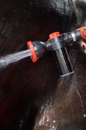 Pistolet de lavage cheval avec réserve de shampoing - Smart Grooming Pas Cher