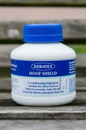 Acheter Direct Vernis sabot cheval transparent et protecteur Hoof Shield - Keratex