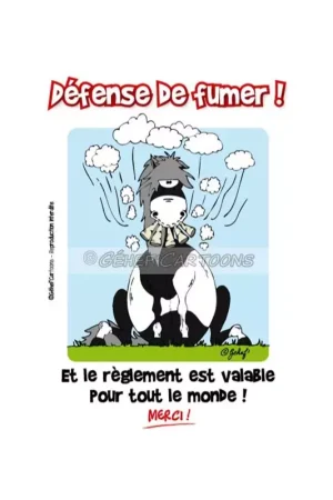 Plaque de box-écurie-manège humouristique - Géhef Cartoons Achetez Aujourd'hui