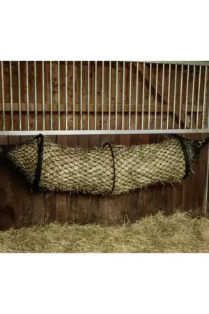 Bon Marché Filet à foin cheval tunnel capacité 11kg
