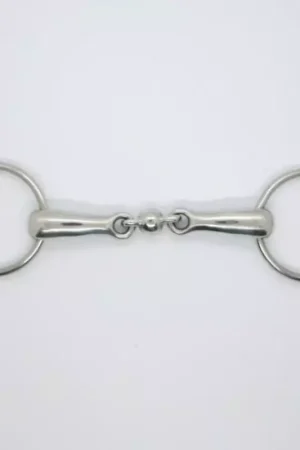 Mors deux anneaux cheval double brisure rond Pro Confort - Harcour Offre Limitée