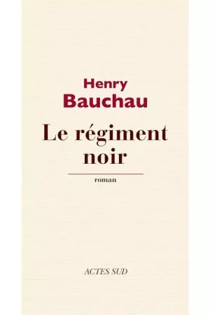 Solde Le régiment Noir - Actes Sud