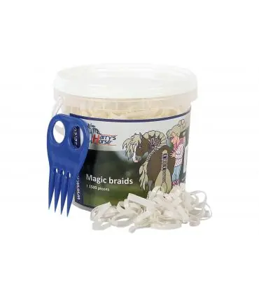 Meilleur Choix Elastique en silicone pour natter ou tresser les crinières seau de 1500