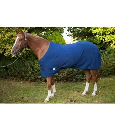Solde Chemise polaire shetland bleu avec sangles croisées de chez jmr