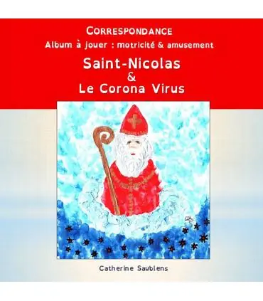 Saint-Nicolas et le Corona virus (c) par Catherine Saublens Produit De Marque