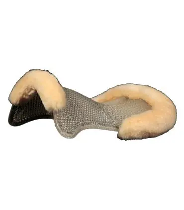 Amortisseur en gel avec bords en mouton véritable - Acavallo Bon Plan