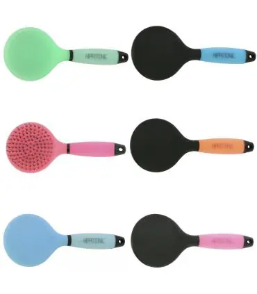 Brosse à crins avec poignée en gel - Hippotonic Soldes