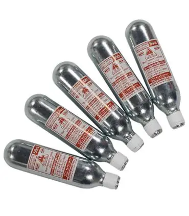 Recharge pour gilet airbag Hit-air lot de 5 cartouches - 50 CC Prix Promo