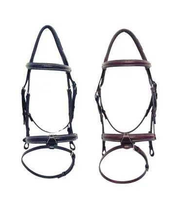 Bridon Classique avec muserolle française combinée - Cavaletti Commander Maintenant