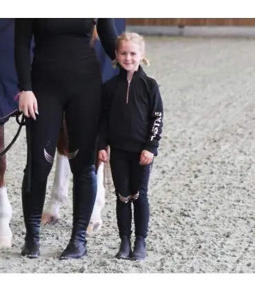 Offre Exclusive Legging d'équitation grip genoux - enfant - Gina - Equestre