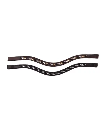 Frontal Raffinée en cuir avec strass - Jmr Pro Prix Cassé