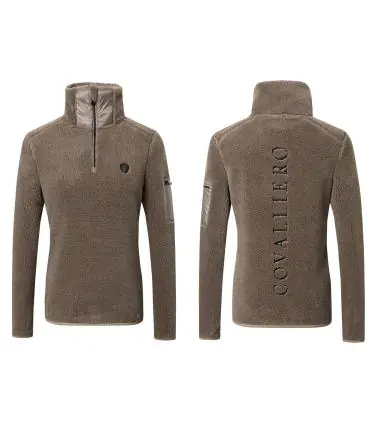 Solde Sweat teddy taupe pour dame - Covalliero Hiver 2024