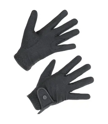 Retour Gratuit Gants d'équitation noir avec attache velcro - Covalliero Hiver 2024