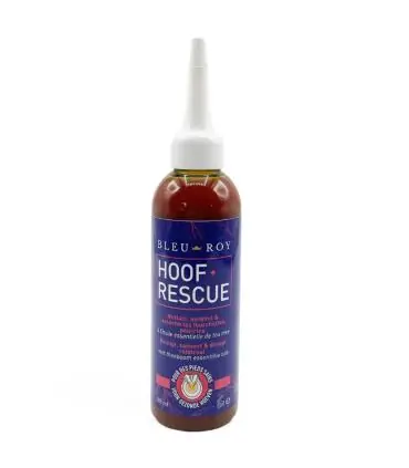 Hoof Rescue, lotion de soin pour les fourchettes pourries de chez Bleu Roy Promotion Saisonnière